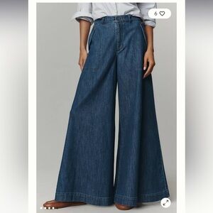 Pilcro High-Rise Wide-Leg Jeans